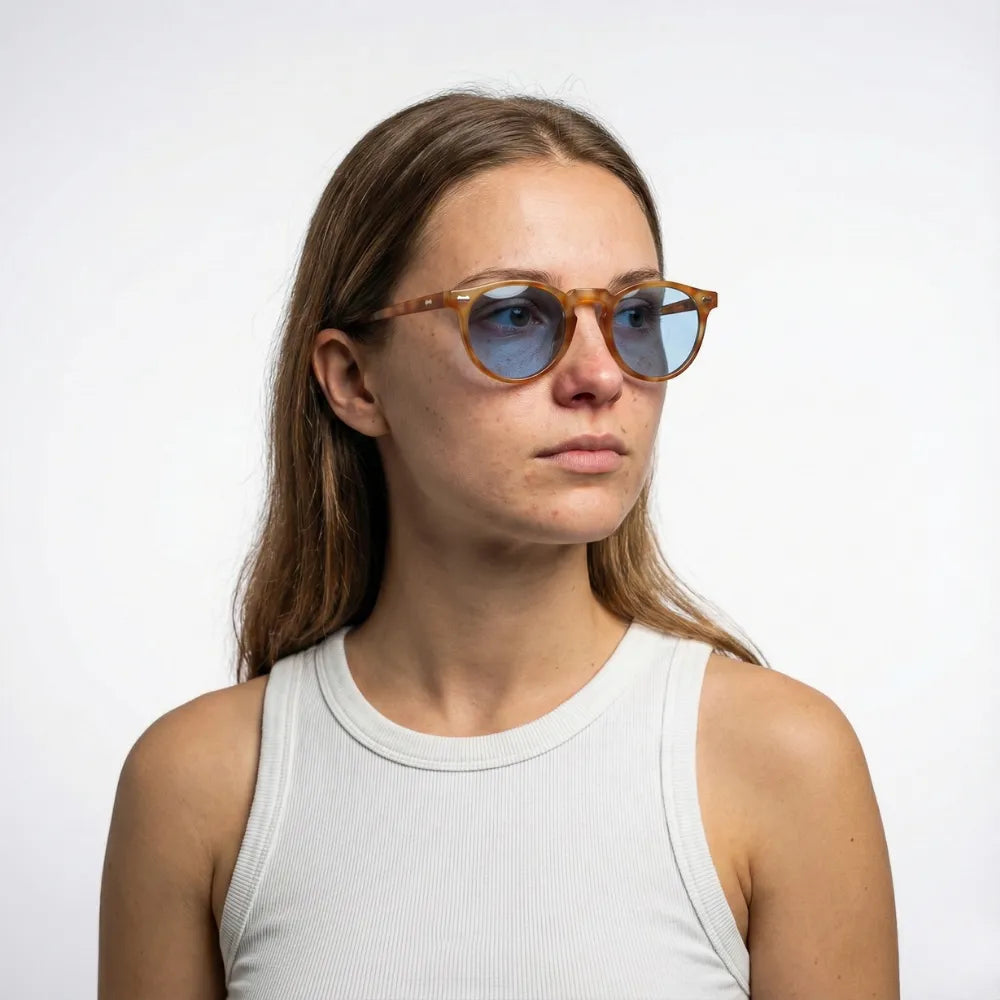 Ravello Infinity vintage round acetate sunglasses by HARO Eyewear