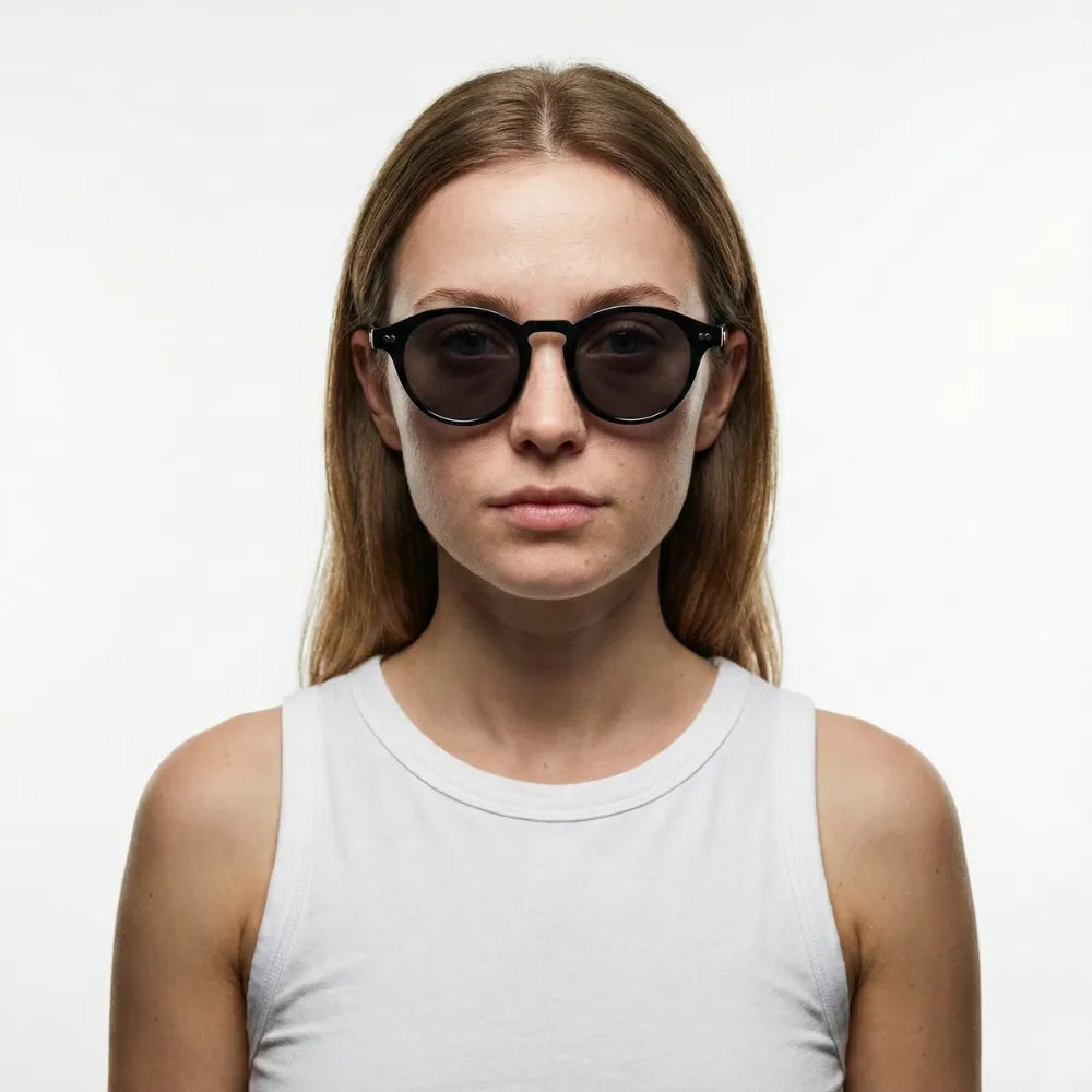 Round acetate sunglasses by HARO Eyewear — Bordighera Liguria editorial
