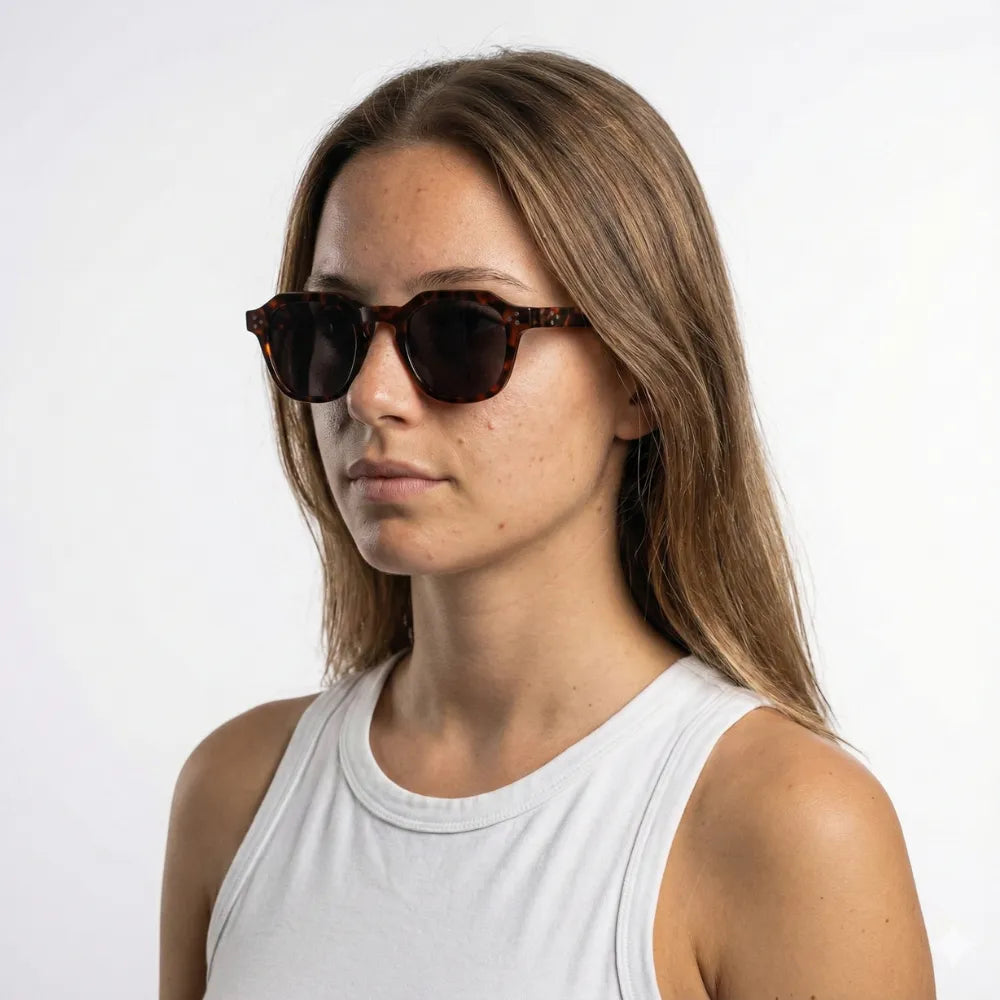 Hand-finished acetate round sunglasses worn outdoors — HARO Cannes 1946 lifestyle
